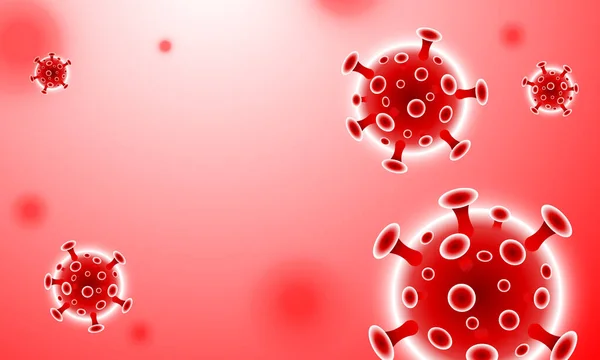 コロナウイルス世界的大流行の警告ベクトルEps10 — ストックベクタ