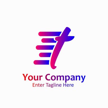 Modern Logo Alfabesi T Moda Tasarımı