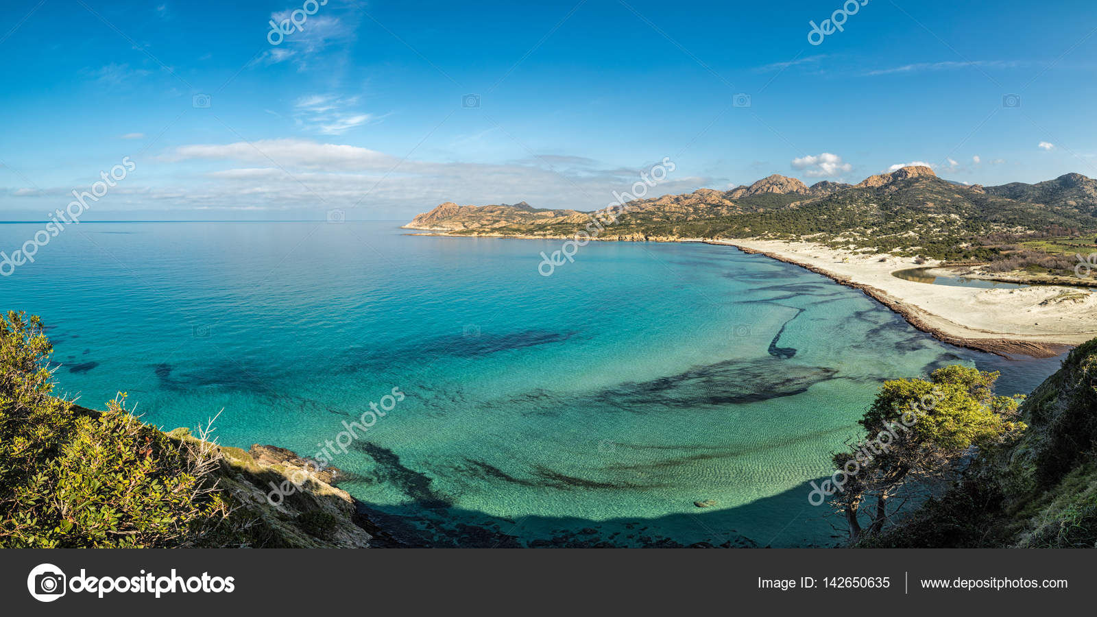 Méditerranée Turquoise à La Plage De Lostriconi En Corse