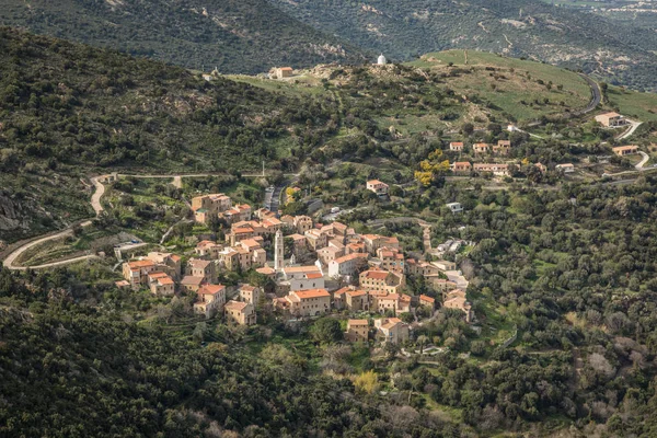 Aldeia da Palasca em Balagne região da Córsega — Fotografia de Stock