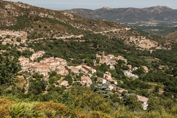 코르시카의 Balagne 지역에 펠리 세토 마을 — 스톡 사진