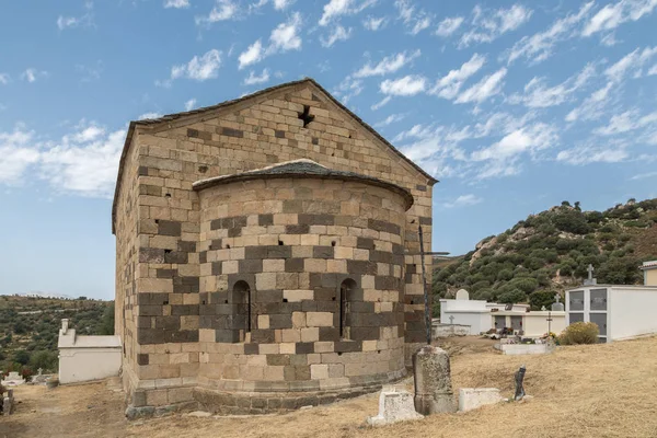 Eglise San Raineru vicino Lunghignano nella regione Balagne della Corsica — Foto Stock