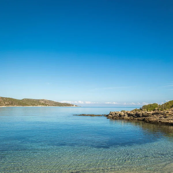 Klippiga kusten av öknen des Agriatesen i Korsika — Stockfoto