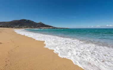 Algajola beach Balagne bölgesinde Corsica