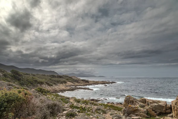 Wybrzeża z pustynny des Agriates na Korsyce — Zdjęcie stockowe