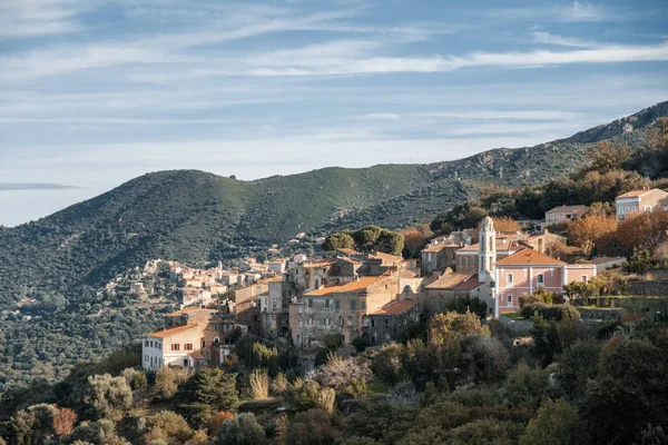 Pueblos de Costa y Belgodere en la región de Balagne de Córcega —  Fotos de Stock