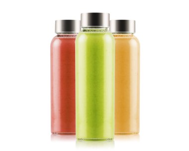 Bir cam şişetaze meyve suyu / smoothie