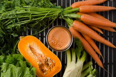 havuç ve kabak suyu yerleşimi