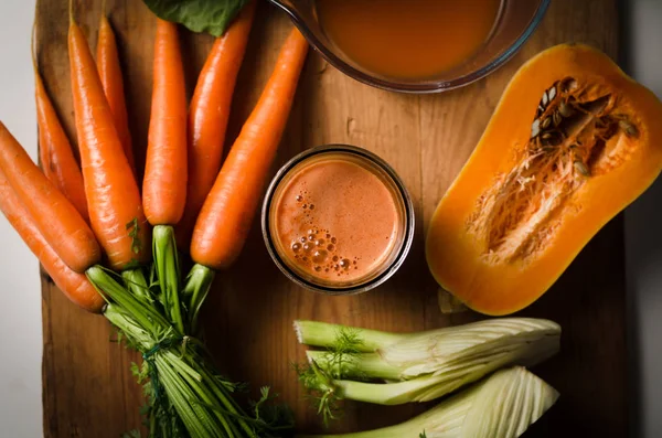 havuç ve kabak suyu yerleşimi