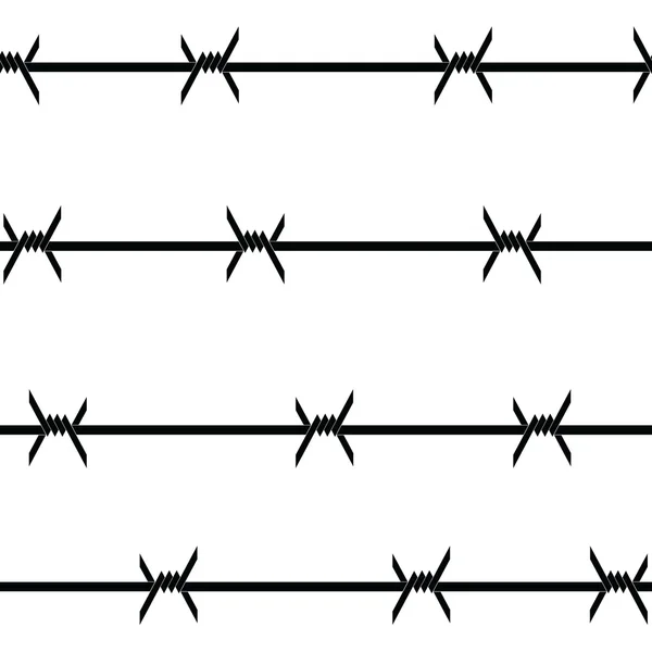 Barbed wire. Vector — Stock Vector