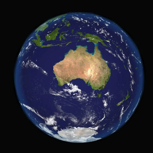 The Earth from space showing Australia and Indonesia. Other orientations available. — Stock Photo, Image