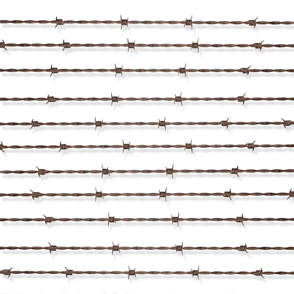 Barbed wire illustration — Stock Photo, Image