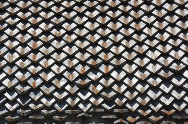 Teksturowane metal rdza geometrii. Element konstrukcji zdjęcie — Zdjęcie stockowe