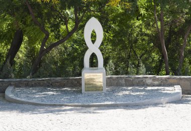 Istanbul Park Odessa Ukrayna dostluk sembolü fotoğraf, Jule 1, 2017, Odessa, Ukrayna
