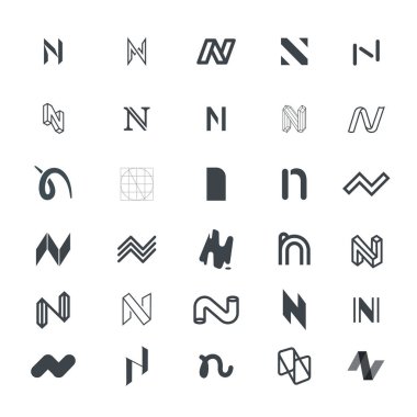 Logo yapmak için N harfi