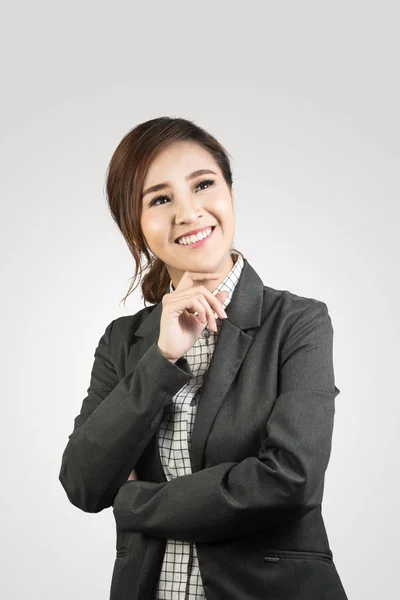 Mujer de negocios sonriente — Foto de Stock