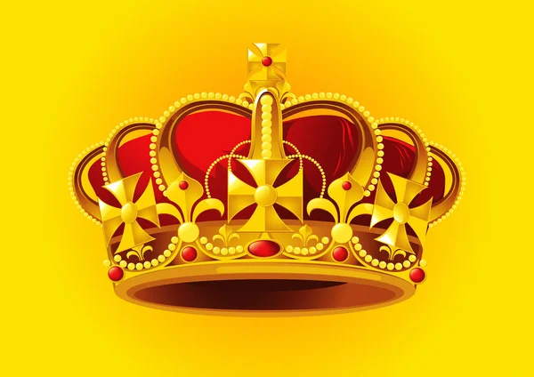Coroa Dourada Ilustração Vetorial Eps10 —  Vetores de Stock