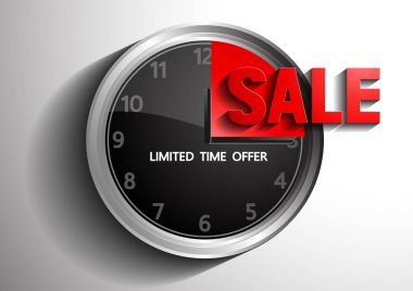 limited time offer, sale concept, vector illustration, EPS10.