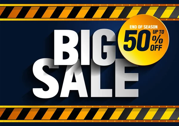 Big Sale Banner Vector Illustration Eps10 — Stock vektor