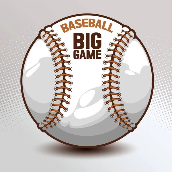 Baseball Desenhado Mão Imagem Desenho Ilustração Vetorial Eps10 — Vetor de Stock