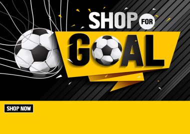 shop for goal sale, vector illustration EPS10.