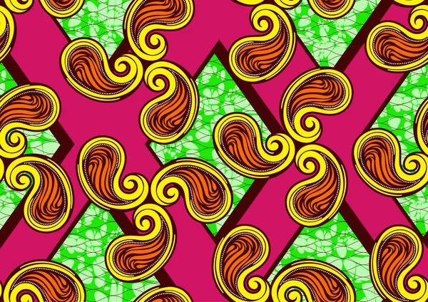 Motif Sans Couture Mode Africaine Ornement Couleurs Vives Art Image — Image vectorielle