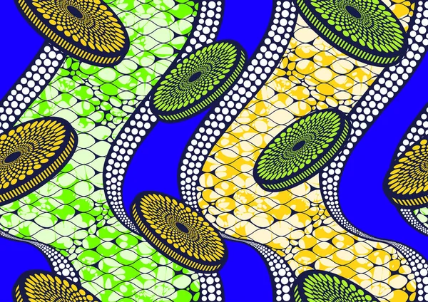 Ornamento Patrón Sin Costuras Moda Africana Colores Vibrantes Arte Imagen — Archivo Imágenes Vectoriales