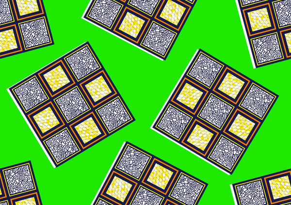 Африканская мода бесшовный узор орнамент в ярких цветах, живопись и абстрактный фон для печати ткани, шарф, шаль, ковер, Kerchief, платок, векторный файл иллюстрации EPS10
. 