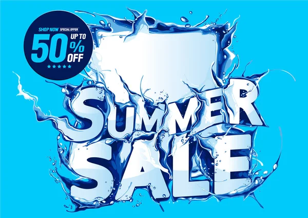 Summer Sale End Season Vector Illustration Eps10 — Stock Vector