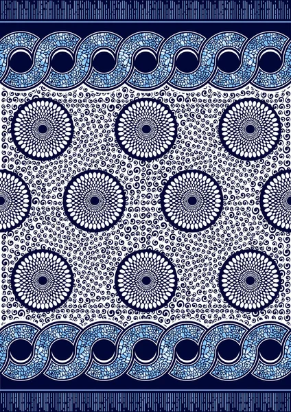 Afrika modası canlı renklerle kusursuz desen süslemesi, resim sanatı ve kumaş baskısı, atkı, şal, halı, fular, mendil, vektör illüstrasyon dosyası Eps10. 