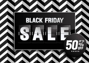 Kara Cuma İndirimi soyut geometrik arka plan, vektör illüstrasyonu, Eps10.