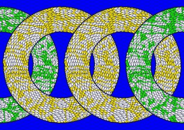 Afrika modası canlı renklerle kusursuz desen süslemesi, resim sanatı ve kumaş baskısı, atkı, şal, halı, fular, mendil, vektör illüstrasyon dosyası Eps10. 