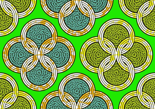 Afrika modası canlı renklerle kusursuz desen süslemesi, resim sanatı ve kumaş baskısı, atkı, şal, halı, fular, mendil, vektör illüstrasyon dosyası Eps10. 