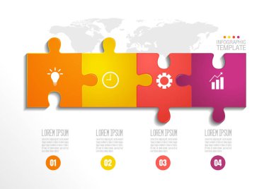 infographic business chart design template. You can place relevant content in the area, vector illustration.