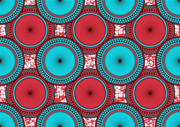 Afrika modası canlı renklerle kusursuz desen süslemesi, resim sanatı ve kumaş baskısı, atkı, şal, halı, fular, mendil, vektör illüstrasyon dosyası Eps10. 