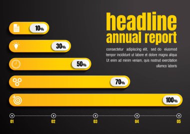 infographic business data, process chart design template for presentation. abstract timeline elements, vector illustration, EPS10.