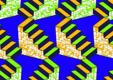 afrikalı dikişsiz desen, resim sanatı ve soyut arkaplan, vektör illüstrasyon dosyası Eps10. 