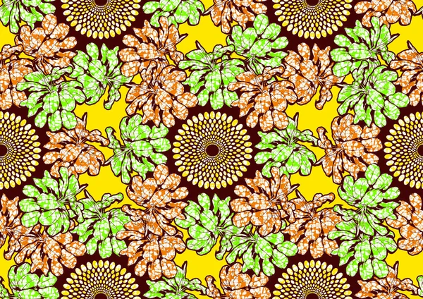 African Seamless Pattern Picture Art Abstract Background Vector Illustration File — 스톡 벡터