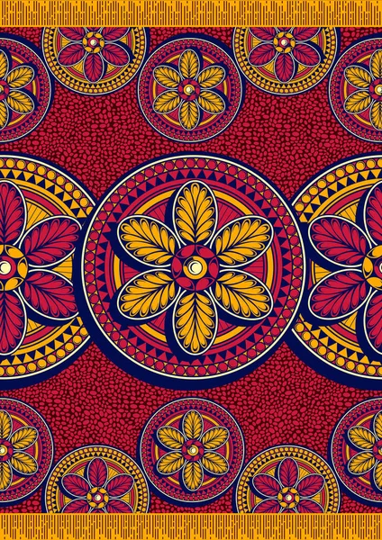Nahtloser Musterschmuck Aus Afrika Lebendigen Farben Bildkunst Und Abstraktem Hintergrund — Stockvektor