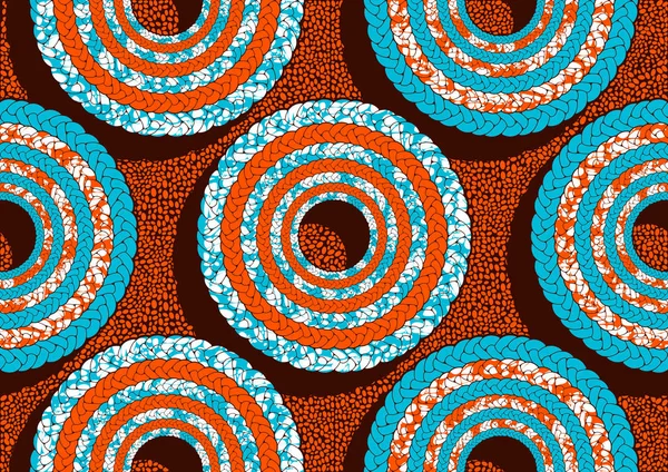 Padrão Sem Costura Tecido Impresso Têxtil Local África Arte Imagem —  Vetores de Stock