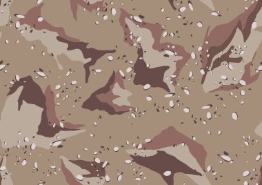 soyut kamuflaj askeri desen, ten dokusu kahverengi renk, moda kumaşı çizim vektörü çizimi.