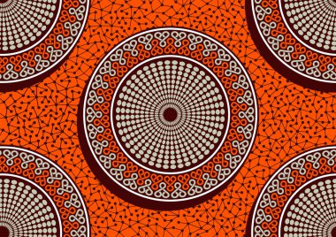 Kusursuz desen, baskılı kumaş, Afrika 'nın yerel tekstil ürünü, resim sanatı ve soyut arkaplan, moda kıyafetleri, vektör illüstrasyonu için kullanılır..