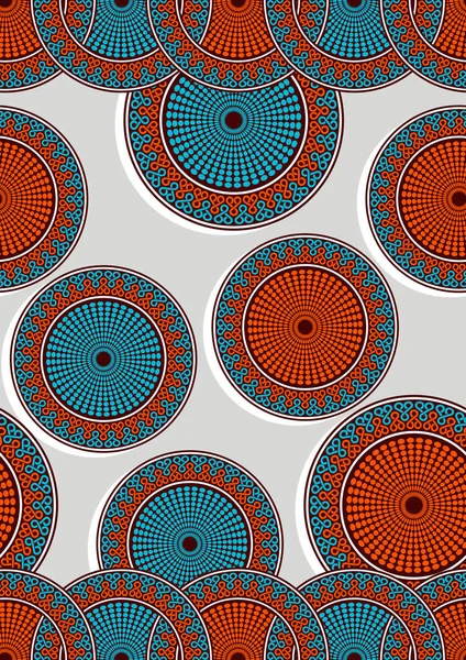 Motif Sans Couture Tissu Imprimé Textile Local Afrique Art Image — Image vectorielle