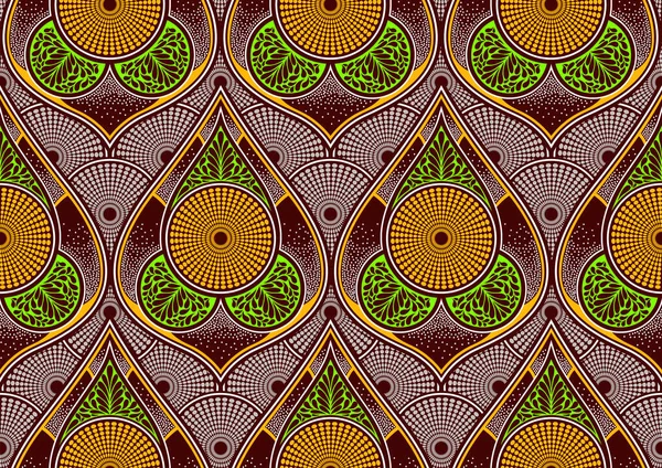 Motif Sans Couture Mode Africaine Ornement Couleurs Vives Art Image — Image vectorielle