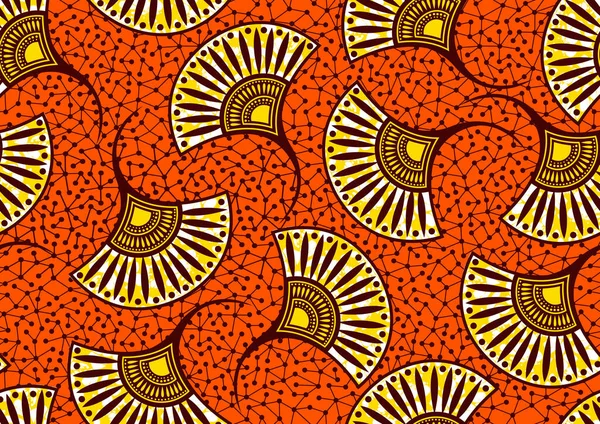 African Fashion Seamless Pattern Ornament Vibrant Colours Picture Art Abstract — 图库矢量图片