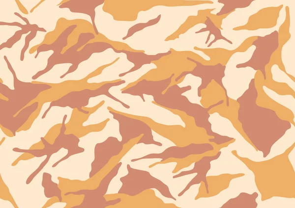 Αφηρημένο Καμουφλάζ Στρατιωτικό Μοτίβο Υφή Δέρματος Κρέμα Χρώμα Μόδα Ύφασμα — Διανυσματικό Αρχείο