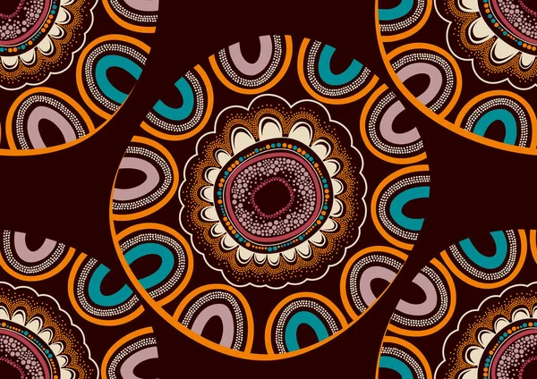 afrikalı dikişsiz desen, resim sanatı ve soyut arkaplan, vektör illüstrasyon dosyası.
