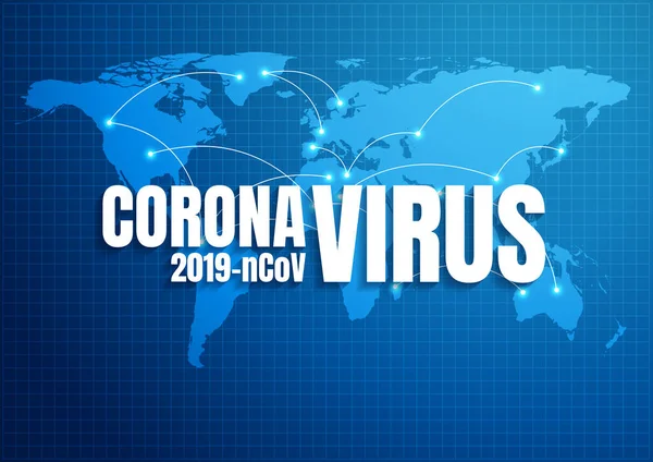 Coronavirus hastalığı 2019, arka plan vektör çizimi.
