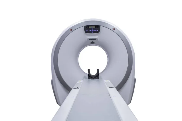 Escáner Multidetector Tomografía Computarizada Aislado Concepto Tecnología Médica Fondo Blanco — Foto de Stock