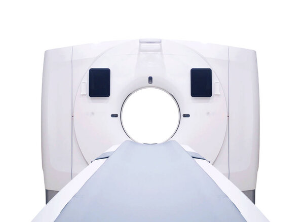 multi detector CT Scanner ( Computed Tomography ) isolated on wh